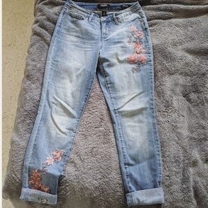 Nine West Embroidered Jeans